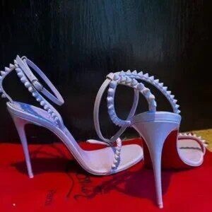 Louboutin SO ME 100 lilac smoke stilettos 38